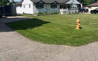 Photo of Rebecca G.'s yard after getting lawn care in Saint Clair, MI