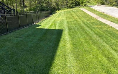 Photo of Eric B.'s yard after getting lawn care in Shepherdsville, KY