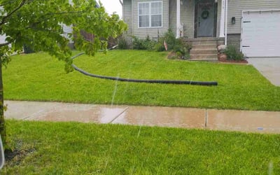 Photo of Blair D.'s yard after getting lawn care in Sun Prairie, WI