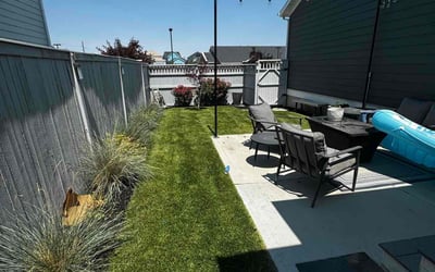 Photo of Derek P.'s yard after getting lawn care in South Jordan, UT