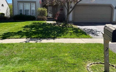Photo of Kim M.'s yard after getting lawn care in Wauconda, IL