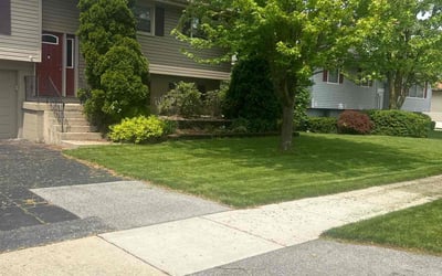 Photo of Olivia B.'s yard after getting lawn care in Dyer, IN