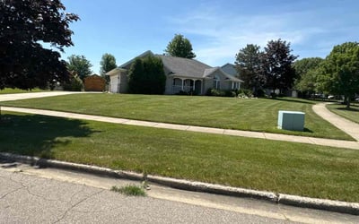 Photo of Ajaang D.'s yard after getting lawn care in Caledonia, MI