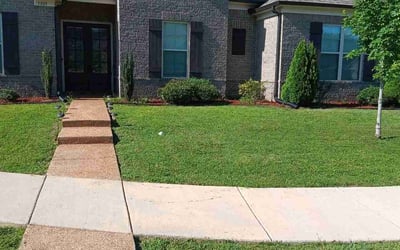 Photo of Hannah J.'s yard after getting lawn care in Willis, TX