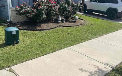Photo of Keila &.'s yard after getting lawn care in Belleville, IL