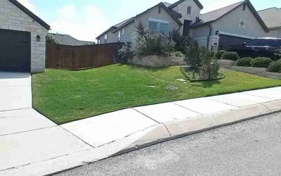 Photo of Clint K.'s yard after getting lawn care in La Vernia, TX