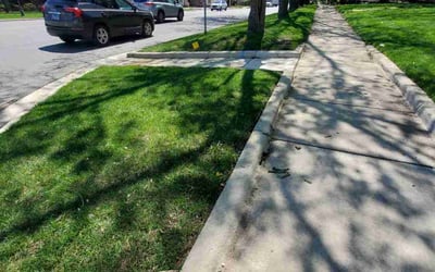 Photo of Micayla B.'s yard after getting lawn care in Hickory Hills, IL