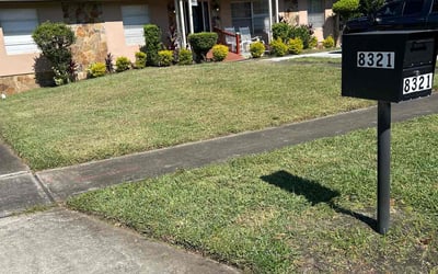 Photo of Alika B.'s yard after getting lawn care in Burleson, TX