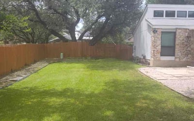 Photo of Nina G.'s yard after getting lawn care in Cartersville, GA