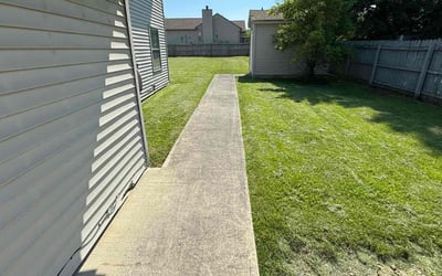 Photo of Erica M.'s yard after getting lawn care in San Antonio, TX