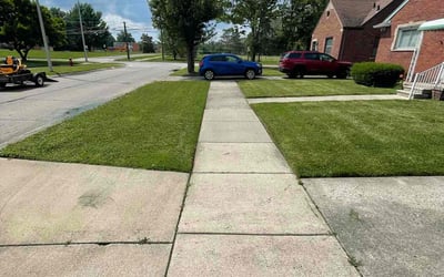 Photo of Patricia B.'s yard after getting lawn care in Harper Woods, MI