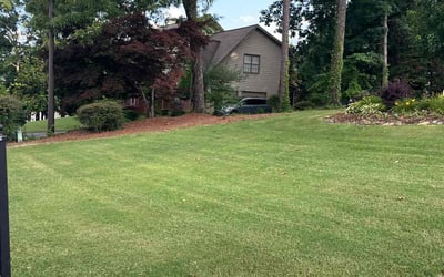 Photo of Emily M.'s yard after getting lawn care in Kennesaw, GA