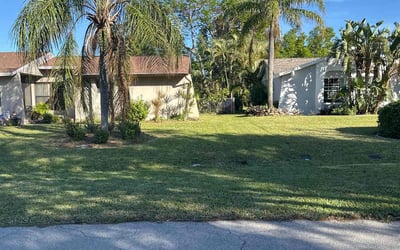 Photo of Jaydon C.'s yard after getting lawn care in Cape Coral, FL