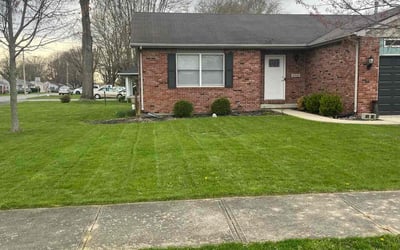 Photo of Kaitlyn C.'s yard after getting lawn care in Anderson, IN