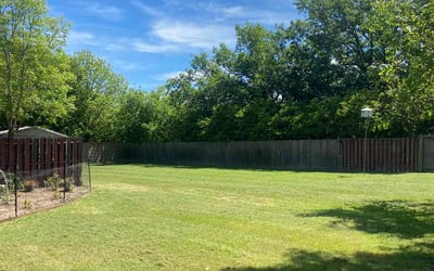 Photo of Laura b.'s yard after getting lawn care in Boerne, TX
