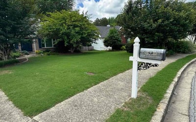 Photo of Jerry A.'s yard after getting lawn care in Stafford Springs, CT