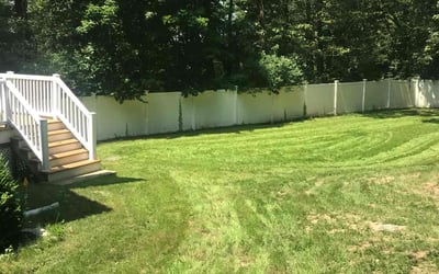 Photo of Callie C.'s yard after getting lawn care in Wayland, MA