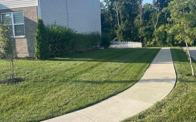 Photo of Octavio R.'s yard after getting lawn care in Shelbyville, KY