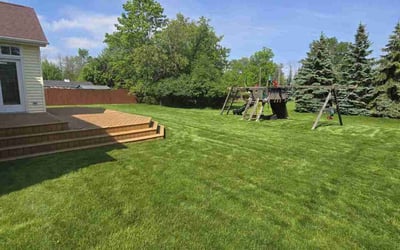 Photo of Meagan M.'s yard after getting lawn care in East Amherst, NY