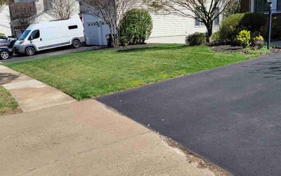 Photo of David H.'s yard after getting lawn care in Haymarket, VA