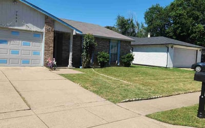 Photo of Peace B.'s yard after getting lawn care in Fort Worth, TX