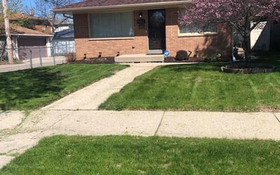 Photo of Amanda S.'s yard after getting lawn care in Pewaukee, WI