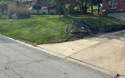 Photo of Barbara F.'s yard after getting lawn care in Midland, PA