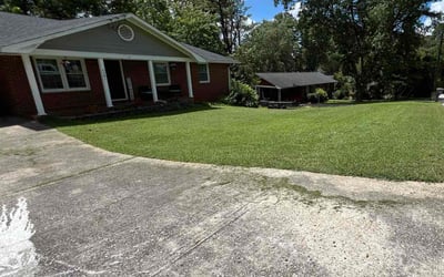 Photo of Tommy F.'s yard after getting lawn care in Morrow, GA