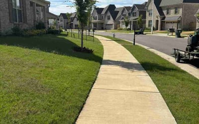 Photo of Celeste T.'s yard after getting lawn care in Collierville, TN