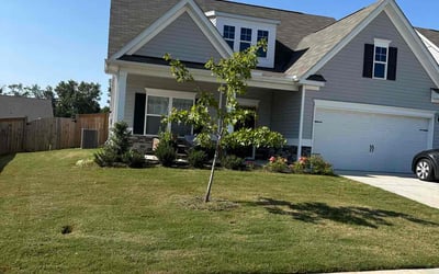 Photo of Edna G.'s yard after getting lawn care in Apex, NC