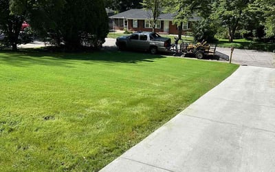 Photo of Christian B.'s yard after getting lawn care in Ringgold, GA