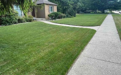 Photo of Misty A.'s yard after getting lawn care in Sand Springs, OK