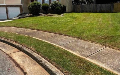 Photo of Justin M.'s yard after getting lawn care in Smyrna, GA