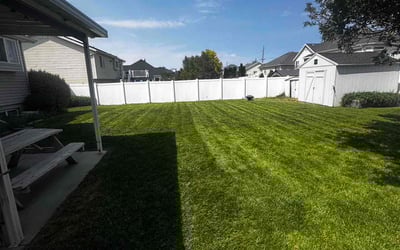 Photo of Jacki C.'s yard after getting lawn care in Clearfield, UT