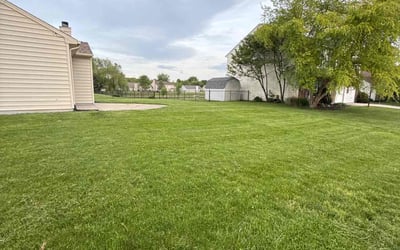 Photo of Jordan D.'s yard after getting lawn care in Springfield, TN