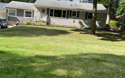 Photo of Carol M.'s yard after getting lawn care in Lake Orion, MI
