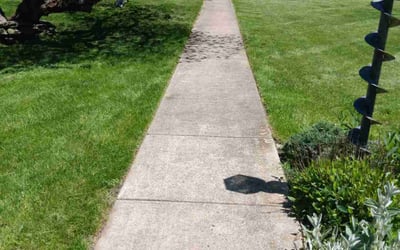 Photo of Kylie G.'s yard after getting lawn care in Haslet, TX