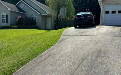 Photo of Beverly M.'s yard after getting lawn care in La Fayette, GA