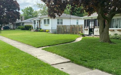 Photo of Mozelle C.'s yard after getting lawn care in Hobart, IN