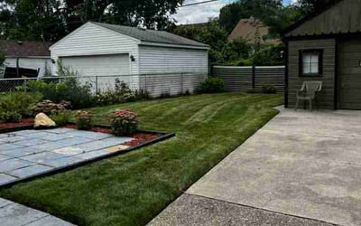 Photo of Valerie A.'s yard after getting lawn care in Detroit, MI