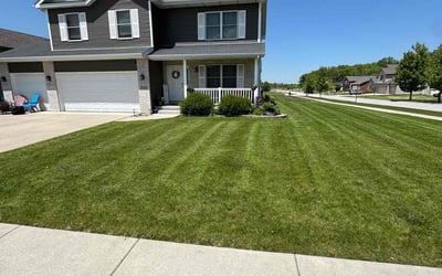 Photo of Jackie H.'s yard after getting lawn care in Cedar Lake, IN