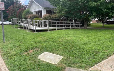 Photo of Dorcas I.'s yard after getting lawn care in Crofton, MD