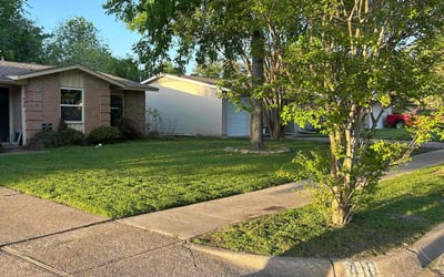 Photo of Van B.'s yard after getting lawn care in Richardson, TX