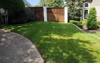 Photo of James C.'s yard after getting lawn care in Stony Brook, NY