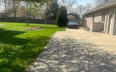Photo of Jean J.'s yard after getting lawn care in Pendleton, IN