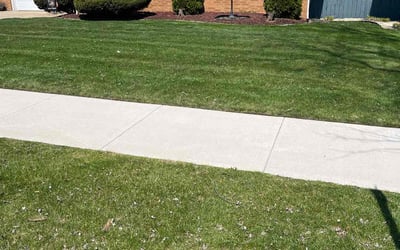 Photo of Jordan S.'s yard after getting lawn care in Griffith, IN