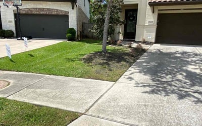 Photo of Joshua G.'s yard after getting lawn care in Rosharon, TX