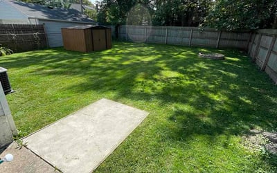 Photo of Eric K.'s yard after getting lawn care in Ferndale, MI