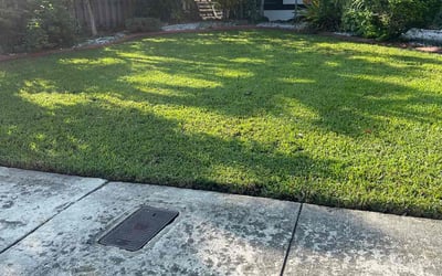 Photo of "Jeff G.'s yard after getting lawn care in Opa Locka, FL