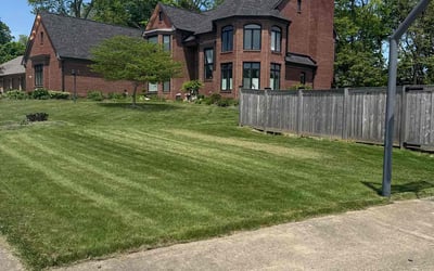 Photo of Obiwu I.'s yard after getting lawn care in Xenia, OH